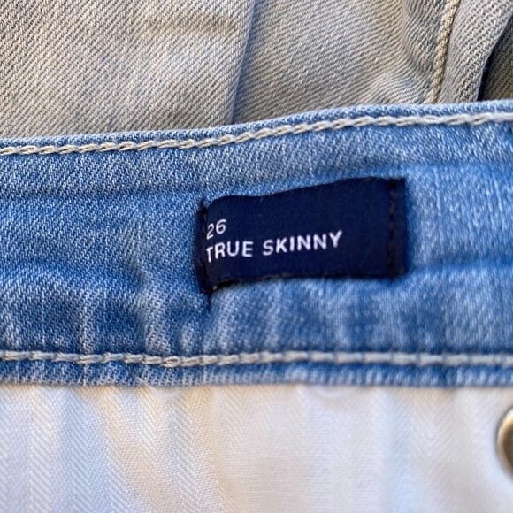 GAP True Skinny Light Wash Jeans Size 26 - Picture 11 of 12